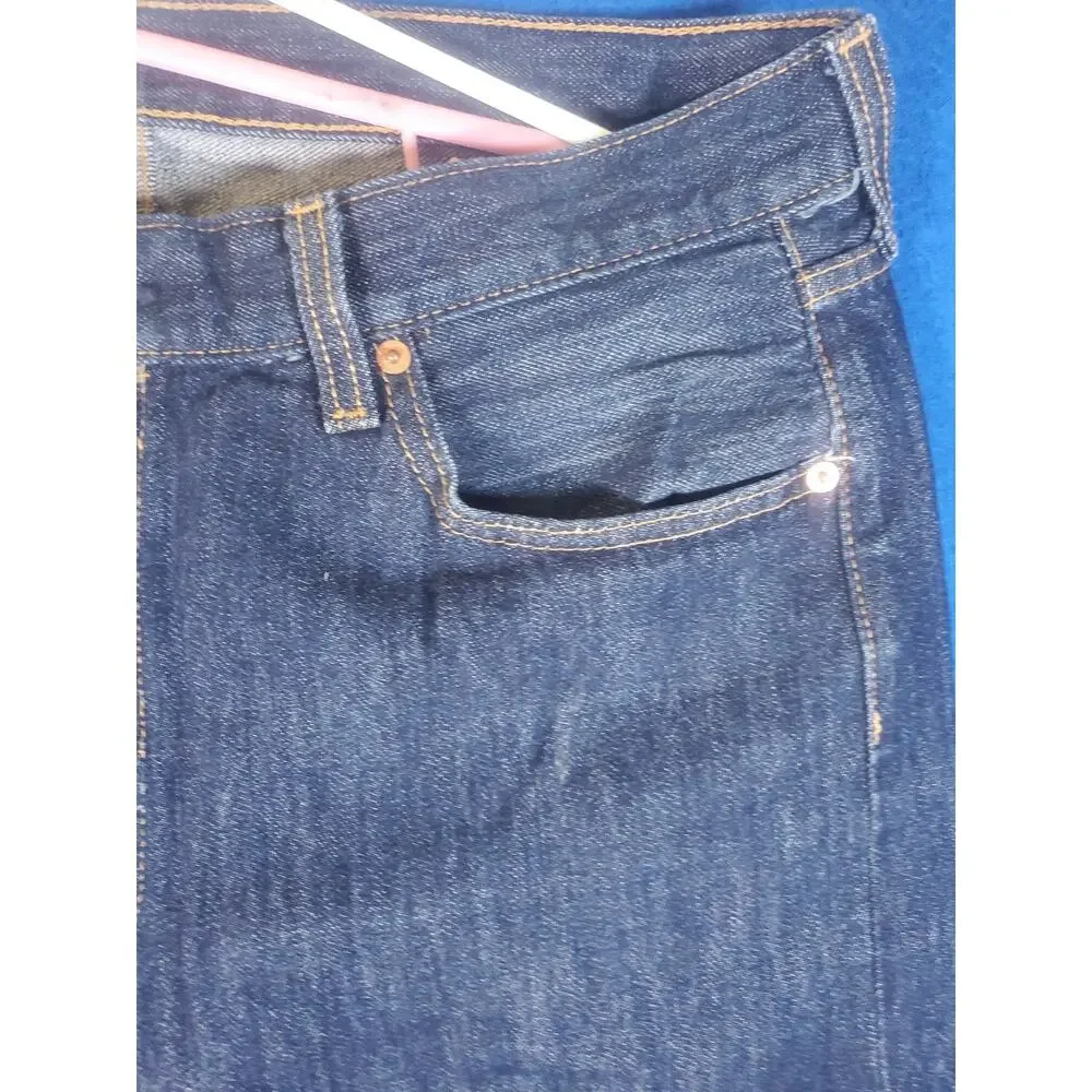 Levis 501 Mens Jeans 36x30 Blue Original Fit Straight Leg Button Fly